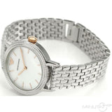 Emporio Armani Interchangeable Analog Mother of Pearl Dial Silver Steel Strap Watch For Women - AR80020