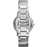 Emporio Armani Classic Quartz Black Dial Silver Steel Strap Watch For Men - AR9107