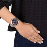 Michael Kors Brinkley Blue Dial Two Tone Steel Strap Watch for Women - MK6205