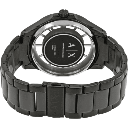 Armani Exchange Hampton Chronograph Grey Dial Grey Steel Strap Watch For Men - AX2188