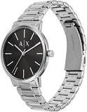 Armani Exchange Cayde Analog Black Dial Silver Steel Strap Watch For Men - AX2700