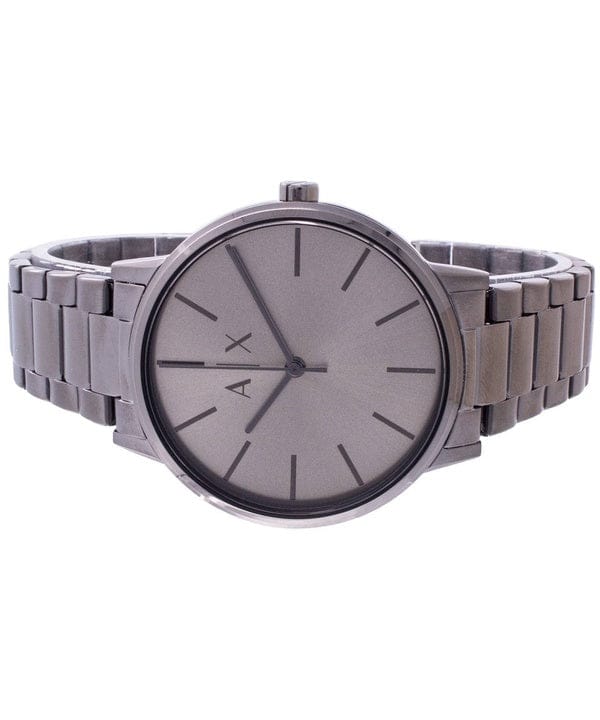 Armani Exchange Cayde Analog Grey Dial Grey Steel Strap Watch For Men  - AX2722