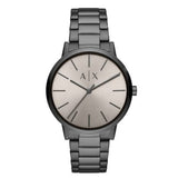 Armani Exchange Cayde Analog Grey Dial Grey Steel Strap Watch For Men  - AX2722