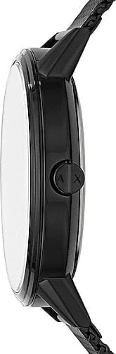 Armani Exchange Cayde Chronograph Black Dial Black Mesh Strap Watch For Men - AX2716