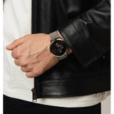 Armani Exchange Cayde Chronograph Black Dial Silver Mesh Strap Watch For Men - AX2714