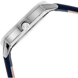 Armani Exchange Cayde Chronograph Blue Dial Blue Leather Strap Watch for Men - AX2746