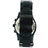 Armani Exchange Chronograph Black Dial Black Steel Strap Watch for Men - AX1058