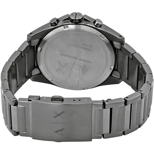 Armani Exchange Drexler Chronograph Grey Dial Grey Steel Strap Watch For Men - AX2603