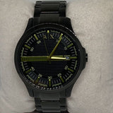 Armani Exchange Hampton Black Dial Black Steel Strap Watch For Men - AX2407