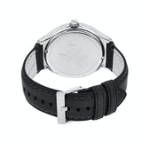 Armani Exchange Hampton Chronograph Black Dial Black Leather Strap Watch For Men - AX2101
