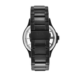 Armani Exchange Hampton Chronograph Black Dial Black Steel Strap Watch For Men - AX2192