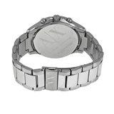 Armani Exchange Hampton Chronograph Black Dial Silver Steel Strap Watch For Men - AX2163