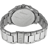Armani Exchange Hampton Chronograph Black Dial Silver Steel Strap Watch For Men - AX2163