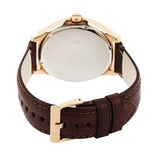 Armani Exchange Hampton Chronograph Blue Dial Brown Leather Strap Watch For Men - AX2172