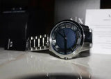Armani Exchange Hampton Chronograph Blue Dial Silver Steel Strap Watch For Men - AX2178
