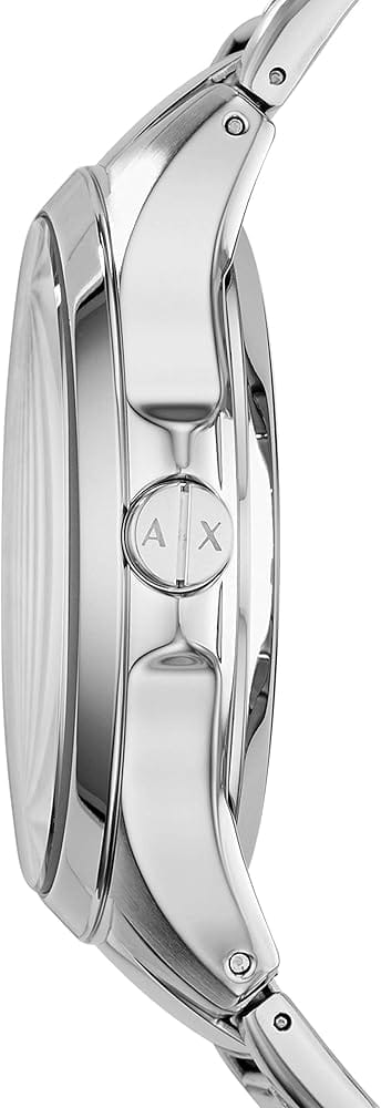 Armani Exchange Hampton Chronograph Blue Dial Silver Steel Strap Watch For Men - AX2178