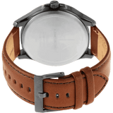 Armani Exchange Hampton Chronograph Grey Dial Brown Leather Strap Watch For Men - AX2414