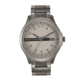 Armani Exchange Hampton Chronograph Grey Dial Grey Steel Strap Watch For Men - AX2194