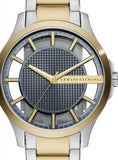 Armani Exchange Hampton Chronograph Grey Dial Two Tone Steel Strap Watch For Men - AX2403