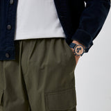 Armani Exchange Hampton Chronograph Rose Gold Dial Blue Silicone Strap Watch For Men - AX1730