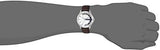 Armani Exchange Hampton Chronograph White Dial Brown Leather Strap Watch For Men - AX2187
