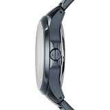 Armani Exchange Hampton Skeleton Grey Dial Blue Steel Strap Watch For Men - AX2401