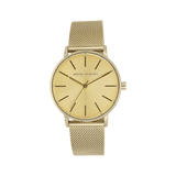 Armani Exchange Lola Analog Gold Dial Gold Mesh Strap Watch For Women - AX5536