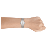 Armani Exchange Lola Analog Silver Dial Silver Mesh Strap Watch For Women - AX5535