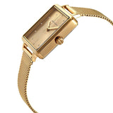 Armani Exchange Lola Quartz Gold Dial Gold Mesh Strap Watch For Women - AX5801