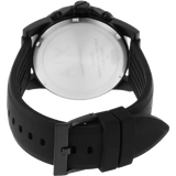 Armani Exchange Outerbanks Chronograph Black Dial Black Silicone Strap Watch For Men - AX1343