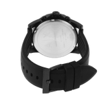 Armani Exchange Outerbanks Chronograph Black Dial Black Silicone Strap Watch For Men - AX1343