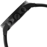 Armani Exchange Outerbanks Chronograph Black Dial Black Silicone Strap Watch For Men - AX1343