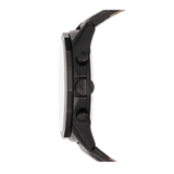 Armani Exchange Outerbanks Chronograph Black Dial Brown Leather Strap Watch For Men - AX1732