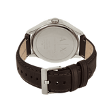 Armani Exchange Whitman Silver Dial Brown Leather Strap Watch For Men - AX2100