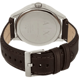 Armani Exchange Whitman Silver Dial Brown Leather Strap Watch For Men - AX2100