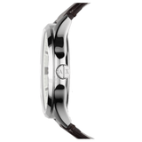 Armani Exchange Whitman Silver Dial Brown Leather Strap Watch For Men - AX2100