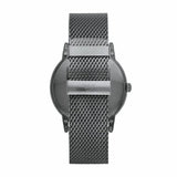 Emporio Armani Luigi Quartz Blue Dial Grey Mesh Bracelet Watch For Men - AR11053