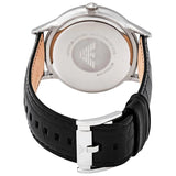 Emporio Armani Renato Analog Black Dial Black Leather Strap Watch For Men - AR11186