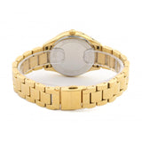 Michael Kors Lauryn Mother of Pearl White Dial Gold Steel Strap Watch for Women - MK3899