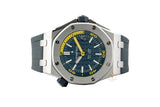 Audemars Piguet Royal Oak Offshore Diver Blue Dial Blue Rubber Strap Watch for Men - 15710ST.OO.A027CA.01