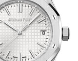 Audemars Piguet Royal Oak 50th Anniversary White Dial Silver Steel Strap Watch for Men - 15550ST.OO.1356ST.01