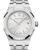 Audemars Piguet Royal Oak 50th Anniversary White Dial Silver Steel Strap Watch for Men - 15550ST.OO.1356ST.01