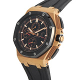 Audemars Piguet Royal Oak Offshore Chronograph Black Dial Black Rubber Strap Watch for Men - 26401RO.OO.A002CA.02