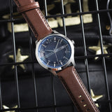 AX2133-0AN men's watch with brown leather strap