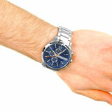 Armani Exchange Men's Watch - Blue Dial, Stainless Steel