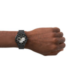 AX2748 black watch on wrist