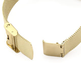 Armani Exchange women's gold watch strap detail