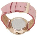 Coach Perry Floral Motif Fawn Dial Pink Leather Strap Watch for Women - 14503442