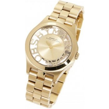 Marc Jacobs Henry Gold Dial Gold Steel Strap Watch for Women - MBM3292