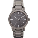 Burberry The City Grey Dial Gunmetal Steel Strap Watch for Men - BU9007